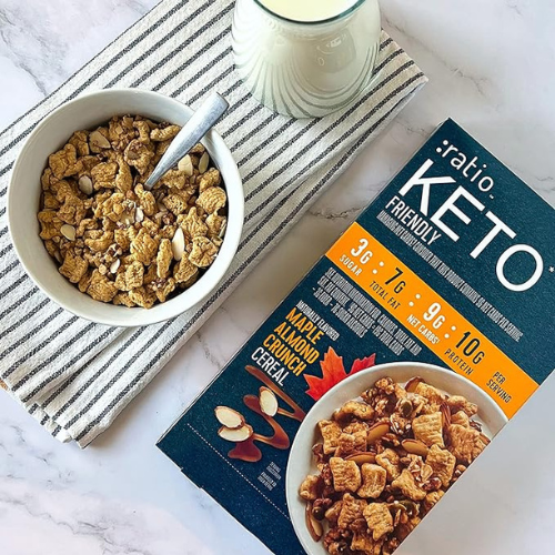 :ratio Keto Friendly Cinnamon Cranberry Almond Crunch Breakfast Cereal as low as $4.79/Box when you buy 4 (Reg. $7.49) + Free Shipping
