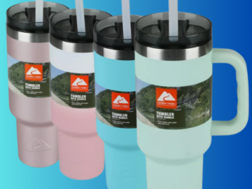 Walmart Black Friday! Ozark 40-Oz Vacuum Insulated Stainless Steel Tumbler $14.97 (Reg. $20) – 4 Colors