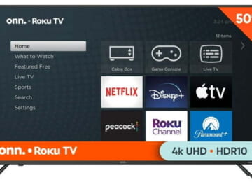 Onn 100133204 50" 4K HDR LED UHD Roku Smart TV for $148 + free shipping