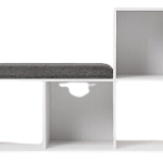 Open-Box Room Essentials Cube Bookshelf w/ Bench for $30 + free shipping