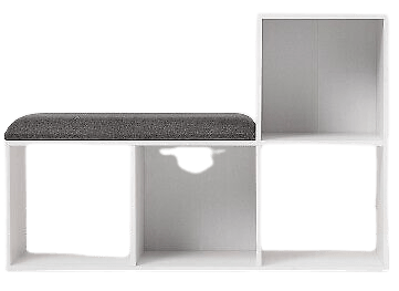 Open-Box Room Essentials Cube Bookshelf w/ Bench for $30 + free shipping