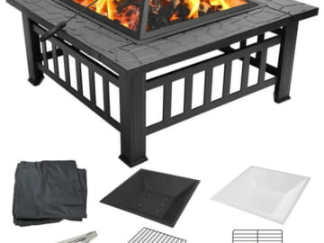 32" Wood Burning Fire Pit for $70 + free shipping
