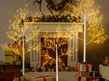 Embrace the spirit of the holidays with these White Lighted Christmas Trees, 3-Piece for just $86.99 Shipped Free (Reg. $399.99)