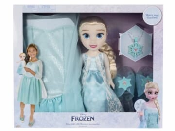 Toddler Doll with Child Sized Dress and Accessories