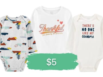 Carter’s $5 Body Suits & Tees | Today only!
