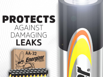 Energizer AA Alkaline Power Batteries, 32-Count as low as $11.89 Shipped Free (Reg. $20.98) – 37¢ Each + More Batteries!