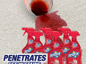 Resolve Triple Oxi Advanced Carpet Cleaner and Stain Remover, 6-Count $14.65 (Reg. $30.87) – $2.44 Each, Lowest price in 30 days