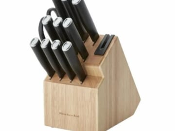 KitchenAid Classic Japanese Steel 12-Piece Knife Block Set