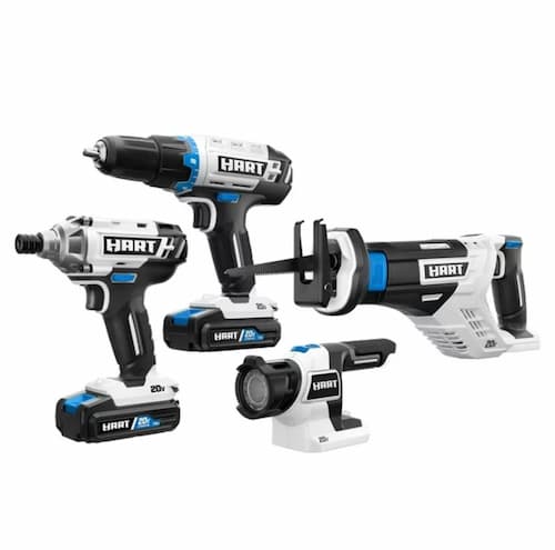 Hart 20-Volt 4-Tool Battery-Powered Combo Kit