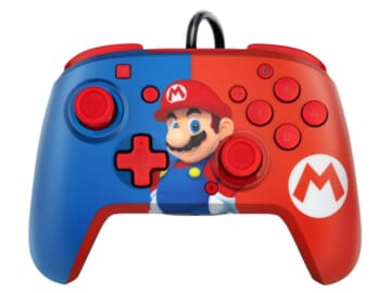 PDP Faceoff Power Pose Mario Wired Controller for Nintendo Switch for $13 + free shipping w/ $79