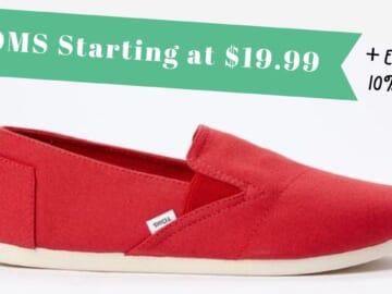 Zulily | TOMS Shoes Starting at $16.99 + Extra 10% off