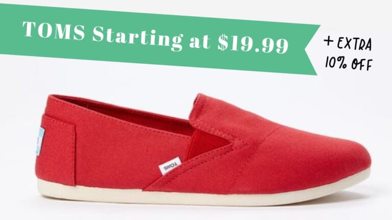 Zulily | TOMS Shoes Starting at $16.99 + Extra 10% off