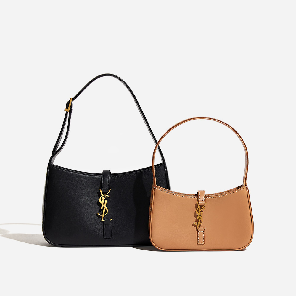 comparing saint laurent le 5 a 7 hobo sizes regular and mini by FASHIONPHILE