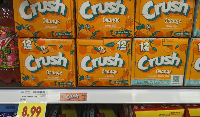 Crush Soda 12-As Low As $2.99 At Kroger (Regular Price $8.99)