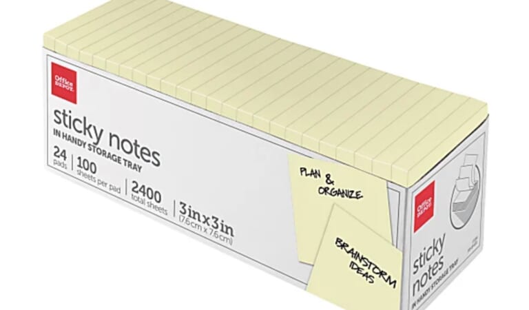 *HOT* Office Depot Sticky Notes 24-Count Packs just $5 shipped (Reg. $27!)
