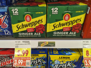 Get Schweppes Ginger Ale 12-Packs For Just $2.99 At Kroger (Regular Price $8.99)