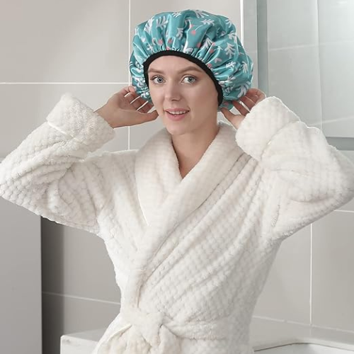 Make your hair care routine more convenient and enjoyable with this Triple Layer Large Terry Cloth Lined Shower Cap for just $3.52 After Code + Coupon (Reg. $7.99)
