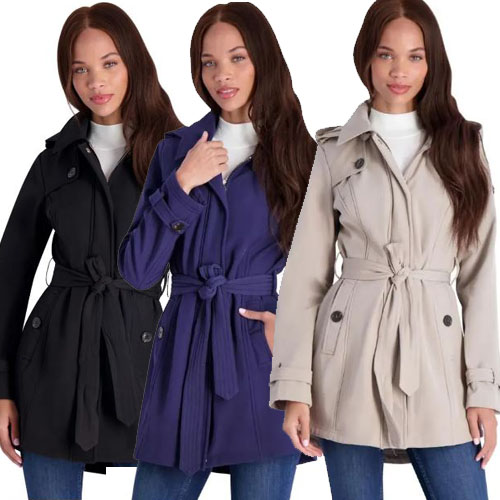 Jessica Simpson Fleece Lined Soft Shell Trench $29.99 Shipped (Reg. $180) – 3 Colors, S-XL