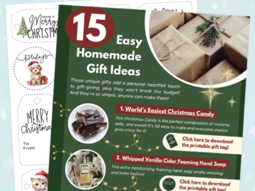 FREE Homemade Christmas Gifts Guide!