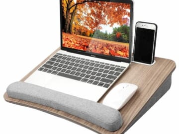Portable Lap Laptop Desk with Pillow Cushion for just $15.99 with free Prime shipping! (Reg. $40)