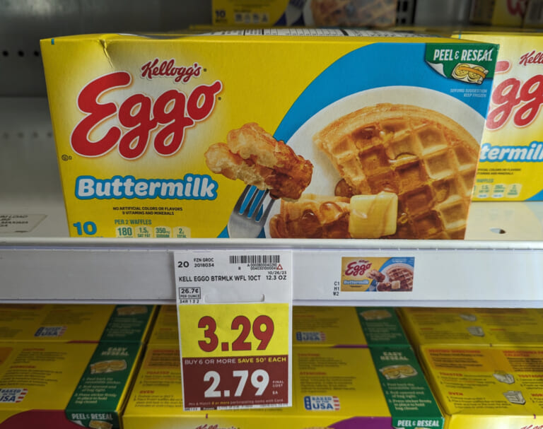 Get The Boxes Of Kellogg’s Eggo Waffles For Just $2.29 At Kroger