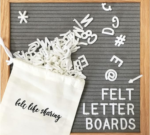 Felt Letter Board w/ 300-Piece Character Letter Set $9.97 After Coupon + Code (Reg. $20) – 10.4K+ FAB Ratings!