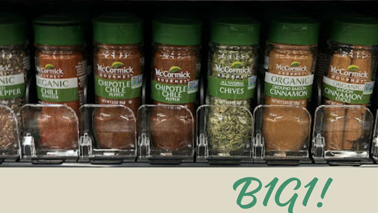 B1G1 McCormick Gourmet Spices at Kroger