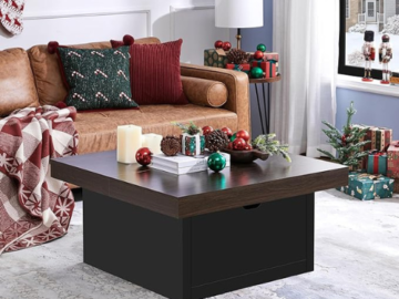 Keep essentials close at hand while maintaining a tidy space with this Square Coffee Table with 2 Storage Drawers for just $101.99 After Code + Coupon (Reg. $189.99) + Free Shipping