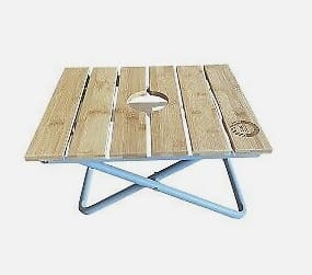 Ocean Zero 12x18" Folding Bamboo Beach Table for $13 + free shipping
