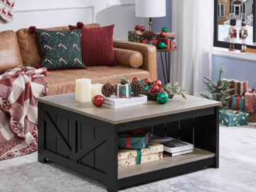 Enhance the charm of your living space with this Farmhouse Coffee Table for just $89.99 After Code + Coupon (Reg. $149.99) + Free Shipping
