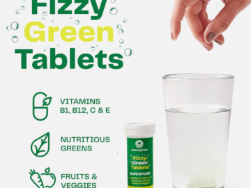 Amazing Grass 60-Count Fizzy Green Superfood Lemon Lime Water Flavoring Tablets $7.99 (Reg. $21.59) – 13¢/Tablet
