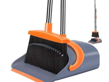 New Upgrade Broom and Dustpan Set