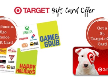Free $5 Target Gift Card With $50 Choice Gift Card Purchase