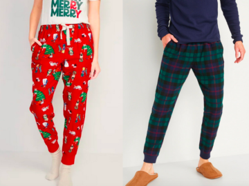 Old Navy: Flannel Pajama Joggers for the family only $9 today!