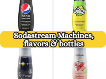 Today Only! Save 40% on Sodastream Machines, flavors & bottles from $5.89