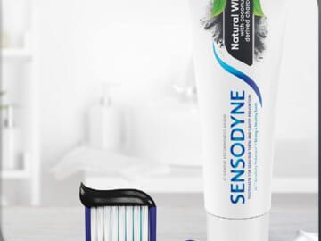 Sensodyne Natural White with Coconut Derived Charcoal Toothpaste, 3-Pack $11.79 (Reg. $21) – $3.93/Tube