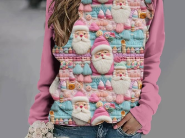 Celebrate the joy of the season in style with this Women’s Christmas Pullover Trendy Long Sleeve as low as $13.99 After Code (Reg. $15.99+) + Free Shipping