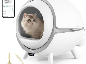Invest in the well-being of your cat and simplify your daily routine with this Self Cleaning Cat Litter Box for just $319.99 After Code (Reg. $379.99) + Free Shipping