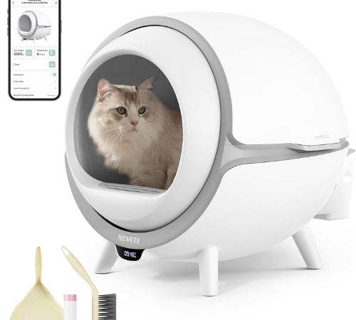 Invest in the well-being of your cat and simplify your daily routine with this Self Cleaning Cat Litter Box for just $319.99 After Code (Reg. $379.99) + Free Shipping