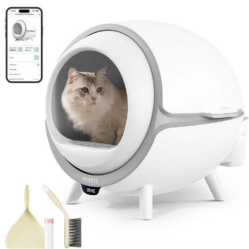 Invest in the well-being of your cat and simplify your daily routine with this Self Cleaning Cat Litter Box for just $319.99 After Code (Reg. $379.99) + Free Shipping