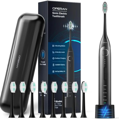 Invest for a comprehensive oral care solution with Sonic Rechargeable Toothbrush for Adults and Kids for just $13.79 After Code + Coupon (Reg. $45.99) – Prime Exclusive Deal!