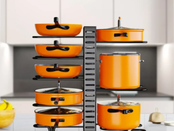 Metal Pot 8-Tier Rack Organizer $19.99 (Reg. $32.38)