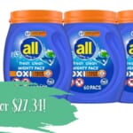All Laundry Detergent 60-Count Pacs For $9.11 (reg. $19)!