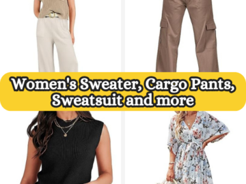 Today Only! Women’s Sweater, Cargo Pants, Sweatsuit and more from $19.79 (Reg. $35.99+)
