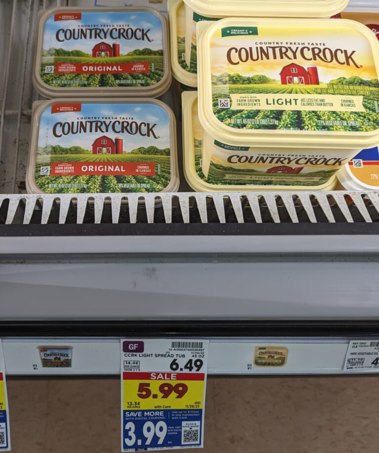 Big Tubs Of Country Crock Spread As Low As $3.99 At Kroger