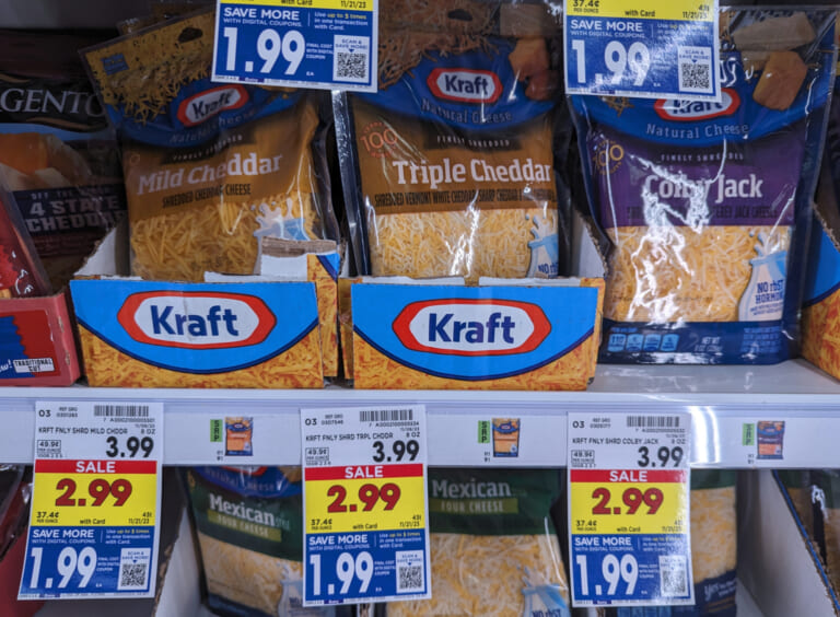 Kraft Shredded Cheese As Low As $1.99 At Kroger