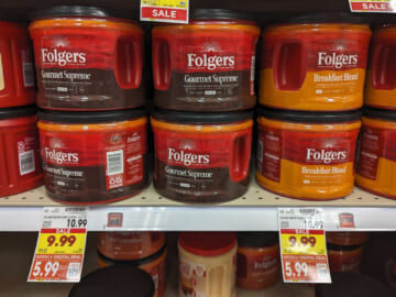 Big Tubs Of Folgers Ground Coffee Just $5.99 At Kroger