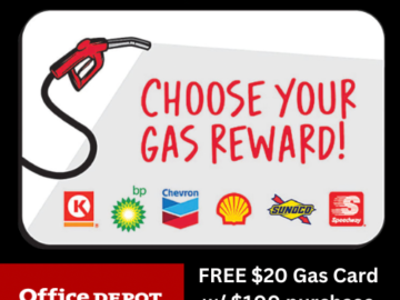 Office Depot Office Max has Black Friday deals NOW + Snag a FREE $20 Gas Card w/ $100