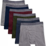 Hanes Men's Logo Boxer Briefs 6-Pack for $21 + free shipping w/ $25