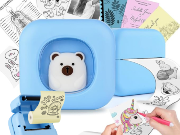 Mini Inkless Sticker Printer Kit with 13x Rolls $18 After Coupon (Reg. $36)